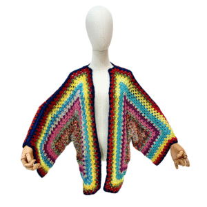 cardigan esplosione di colori fronte