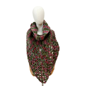 Poncho multicolor fronte
