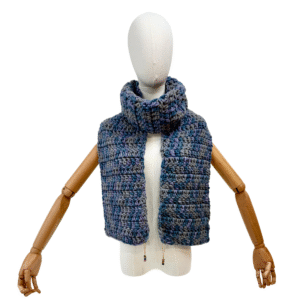 Sciarpa cobalto fronte